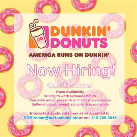 dunkin donuts careers near me|dunkin donuts apply now.